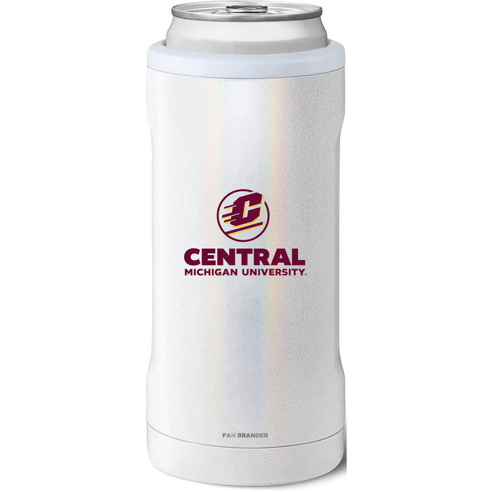 BruMate Slim Insulated Can Cooler with Central Michigan Chippewas Secondary Logo