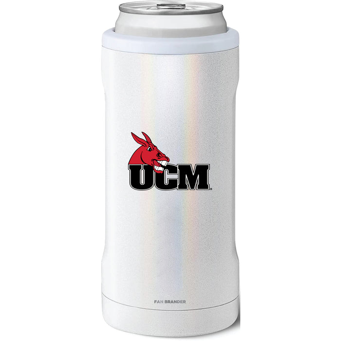 BruMate Slim Insulated Can Cooler with Central Missouri Mules Primary Logo