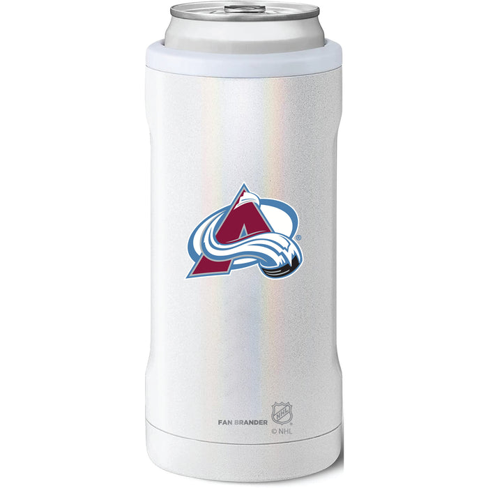 BruMate Slim Insulated Can Cooler with Colorado Avalanche Primary Logo