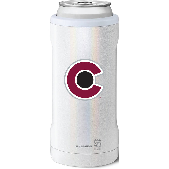 BruMate Slim Insulated Can Cooler with Colorado Avalanche Secondary Logo