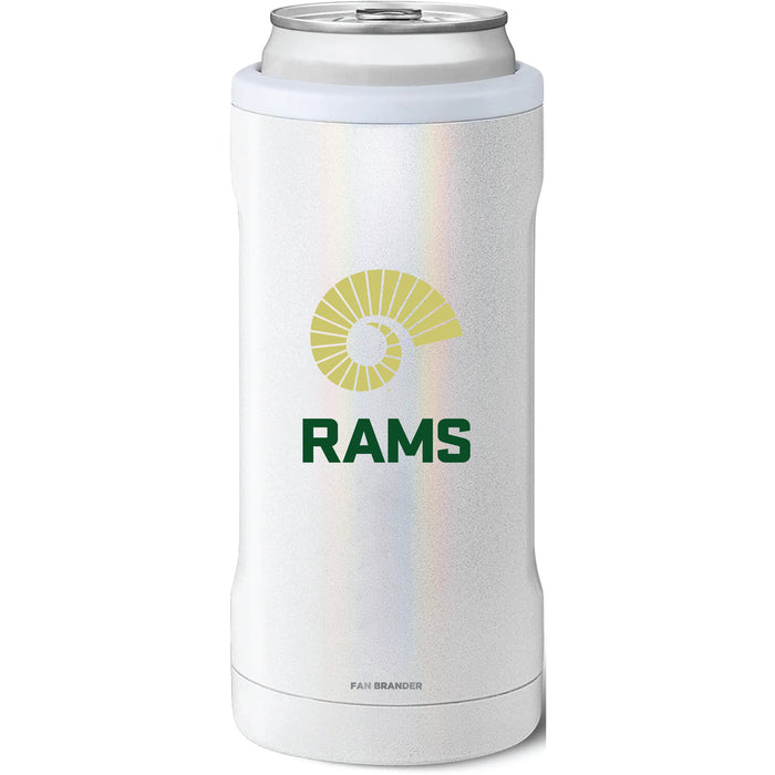 BruMate Slim Insulated Can Cooler with Colorado State Rams Secondary Logo