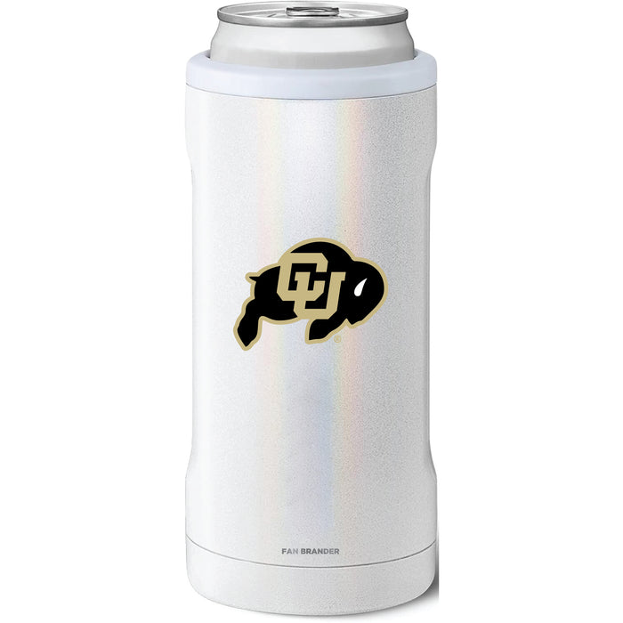 BruMate Slim Insulated Can Cooler with Colorado Buffaloes Primary Logo