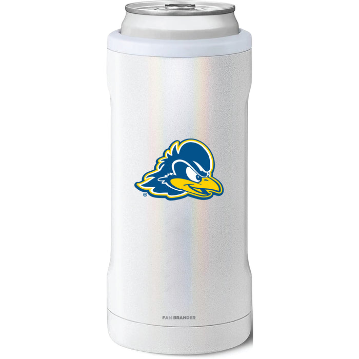 BruMate Slim Insulated Can Cooler with Delaware Fightin' Blue Hens Primary Logo