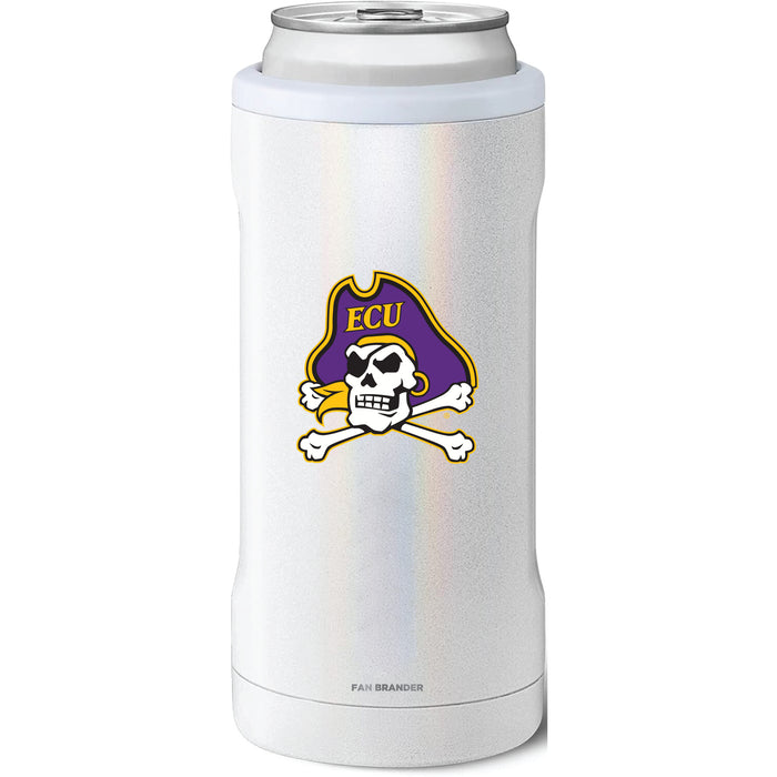 BruMate Slim Insulated Can Cooler with East Carolina Pirates Primary Logo