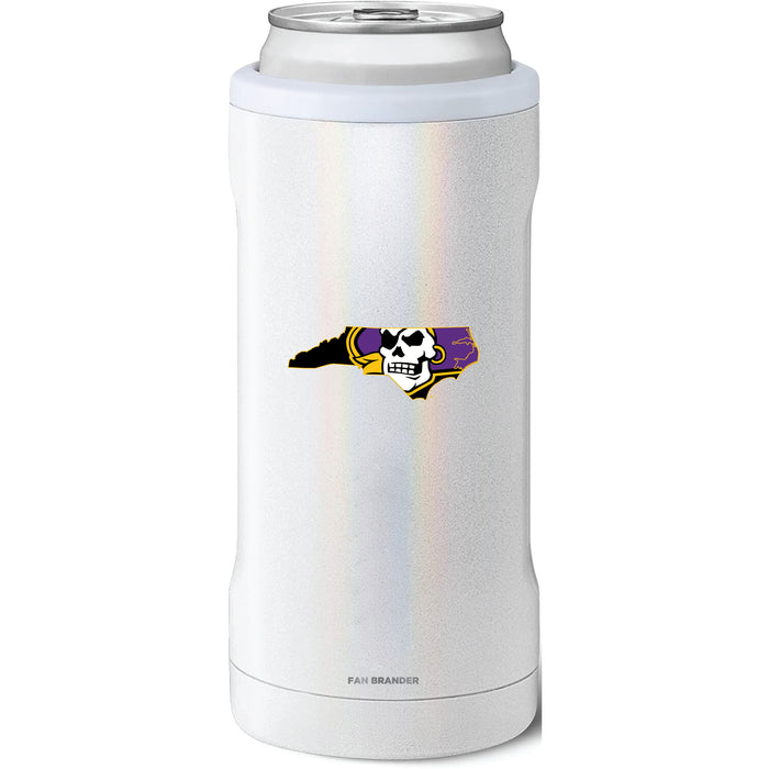 BruMate Slim Insulated Can Cooler with East Carolina Pirates Secondary Logo