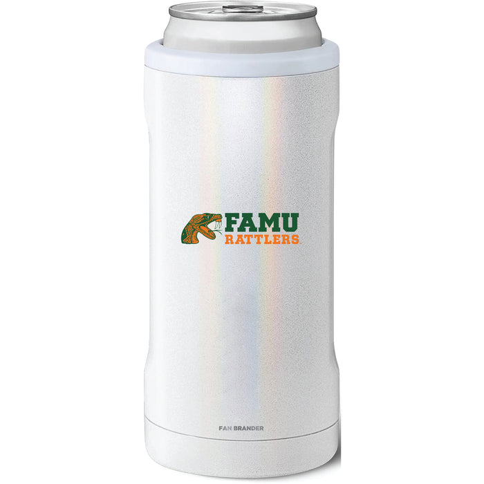 BruMate Slim Insulated Can Cooler with Florida A&M Rattlers Primary Logo