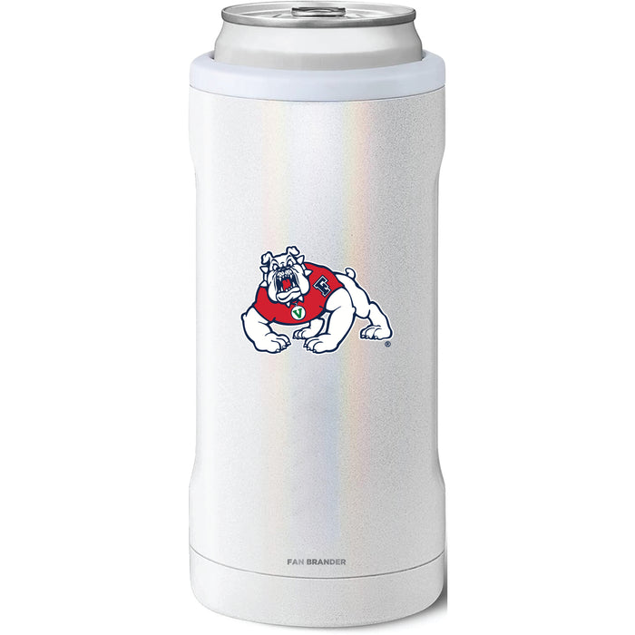 BruMate Slim Insulated Can Cooler with Fresno State Bulldogs Primary Logo