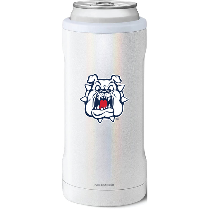 BruMate Slim Insulated Can Cooler with Fresno State Bulldogs Secondary Logo