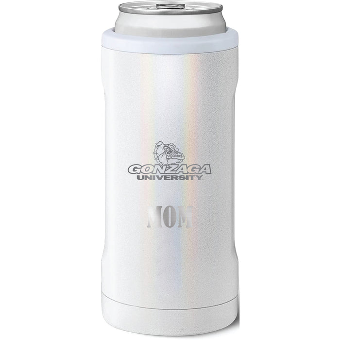 BruMate Slim Insulated Can Cooler with Gonzaga Bulldogs Mom Primary Logo