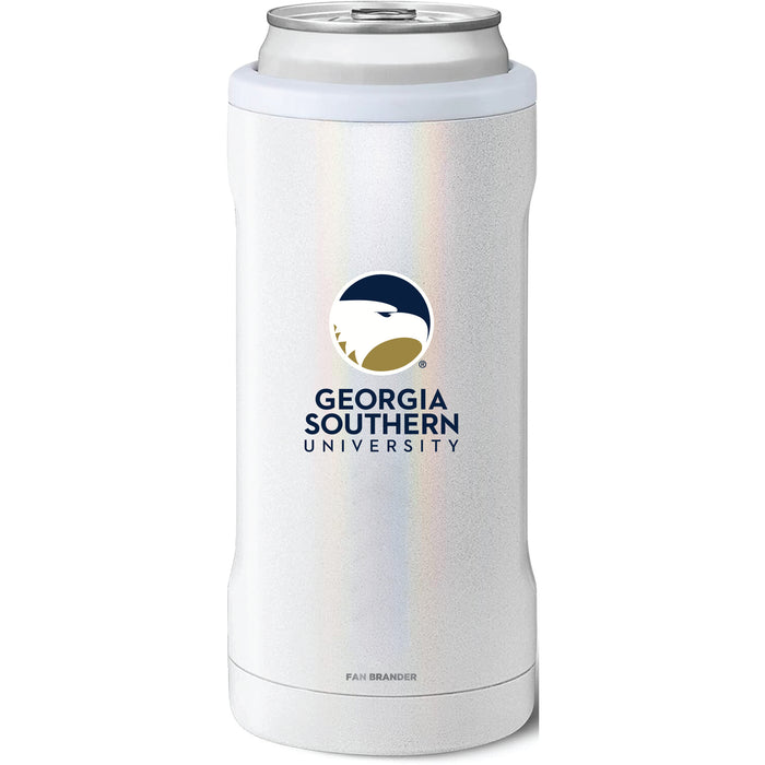 BruMate Slim Insulated Can Cooler with Georgia Southern Eagles Primary Logo