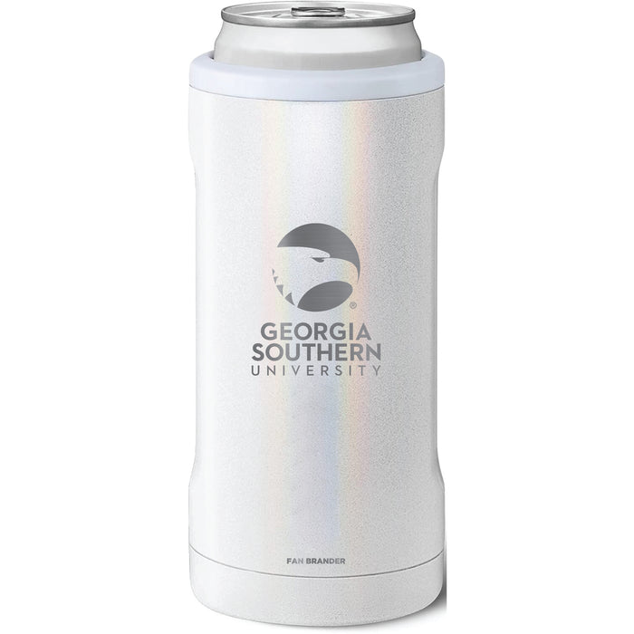 BruMate Slim Insulated Can Cooler with Georgia Southern Eagles Primary Logo