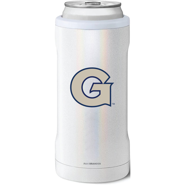 BruMate Slim Insulated Can Cooler with Georgetown Hoyas Primary Logo