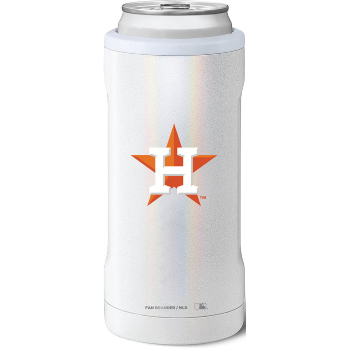 BruMate Slim Insulated Can Cooler with Houston Astros Primary Logo