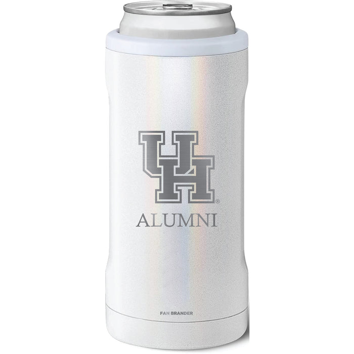 BruMate Slim Insulated Can Cooler with Houston Cougars Alumni Primary Logo