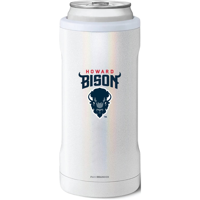 BruMate Slim Insulated Can Cooler with Howard Bison Primary Logo