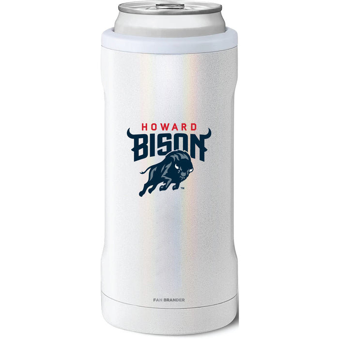 BruMate Slim Insulated Can Cooler with Howard Bison Secondary Logo