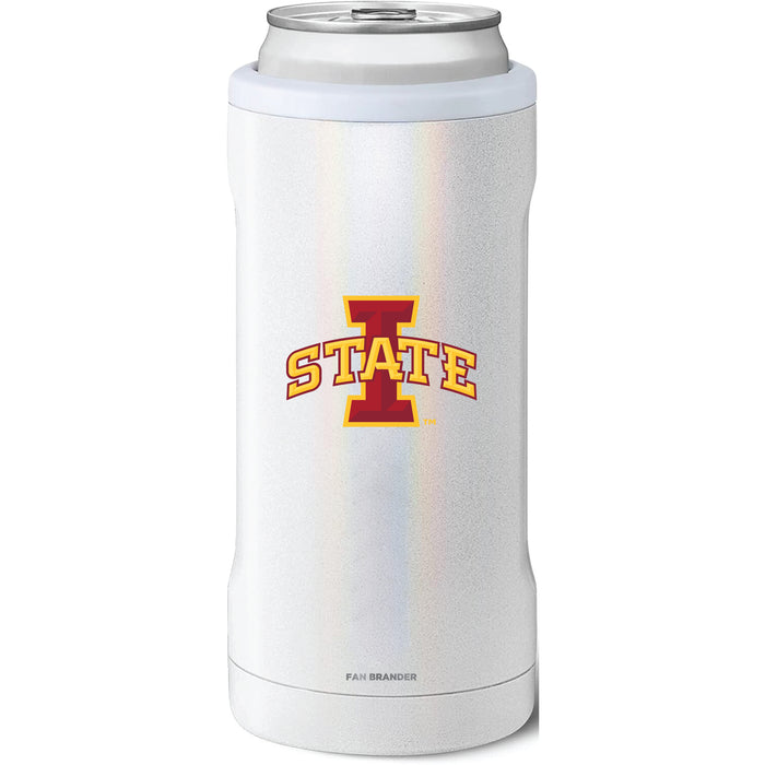 BruMate Slim Insulated Can Cooler with Iowa State Cyclones Primary Logo