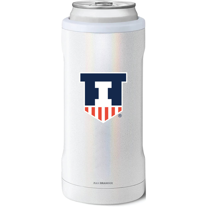BruMate Slim Insulated Can Cooler with Illinois Fighting Illini Secondary Logo