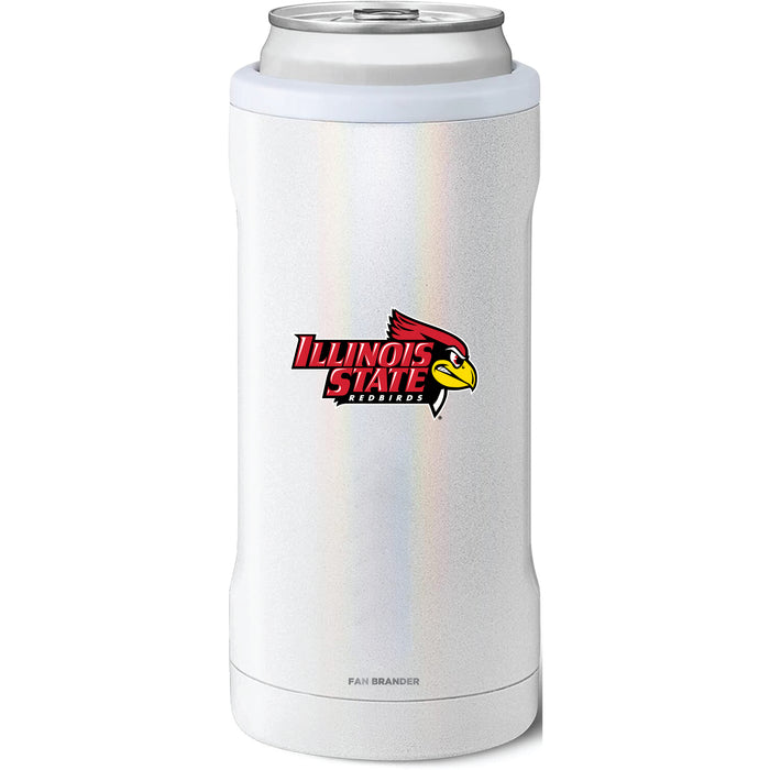 BruMate Slim Insulated Can Cooler with Illinois State Redbirds Primary Logo