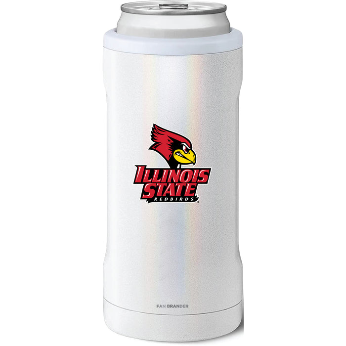 BruMate Slim Insulated Can Cooler with Illinois State Redbirds Secondary Logo