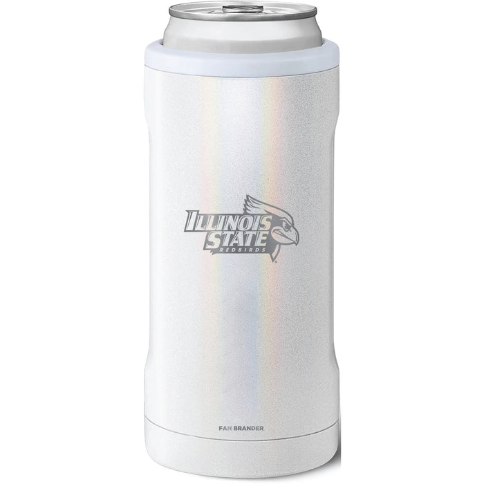 BruMate Slim Insulated Can Cooler with Illinois State Redbirds Primary Logo