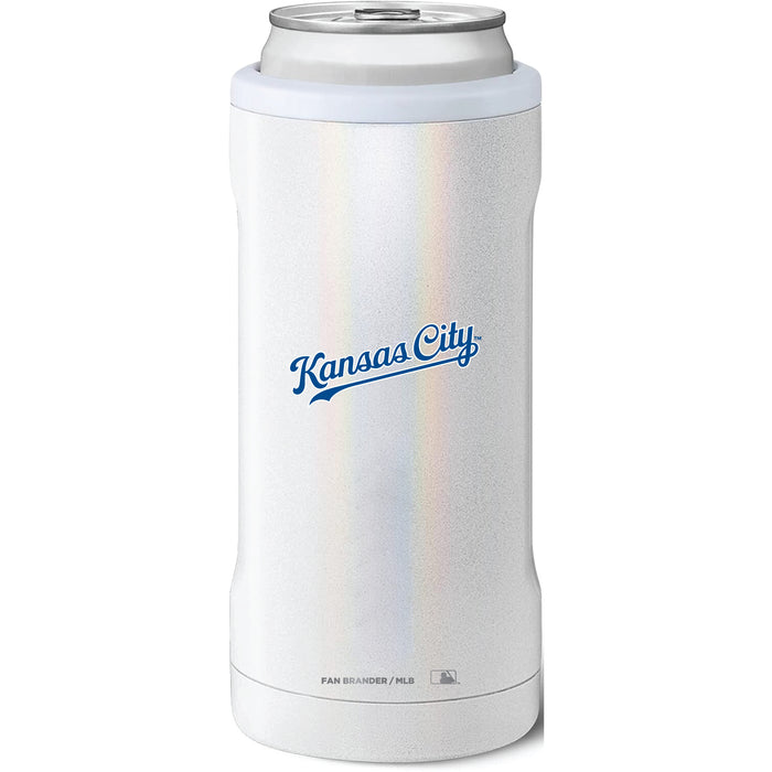 BruMate Slim Insulated Can Cooler with Kansas City Royals Wordmark Logo