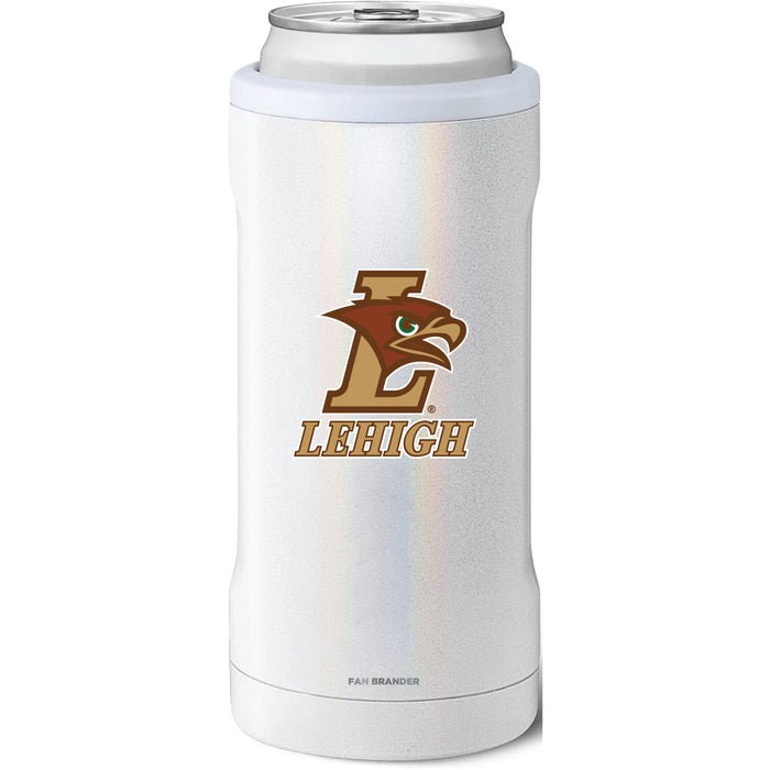 BruMate Slim Insulated Can Cooler with Lehigh Mountain Hawks Primary Logo