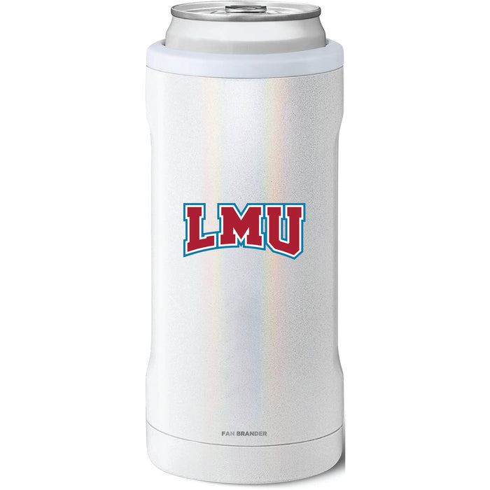 BruMate Slim Insulated Can Cooler with Loyola Marymount University Lions Primary Logo