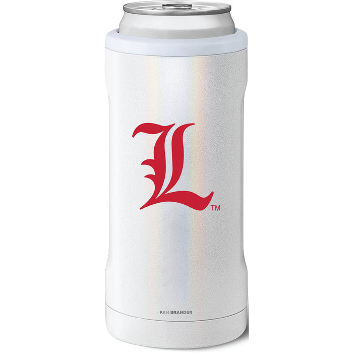 BruMate Slim Insulated Can Cooler with Louisville Cardinals Secondary Logo