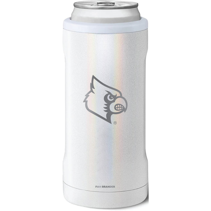 BruMate Slim Insulated Can Cooler with Louisville Cardinals Primary Logo