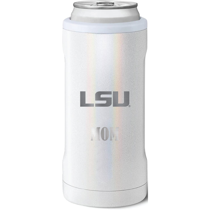 BruMate Slim Insulated Can Cooler with LSU Tigers Mom Primary Logo