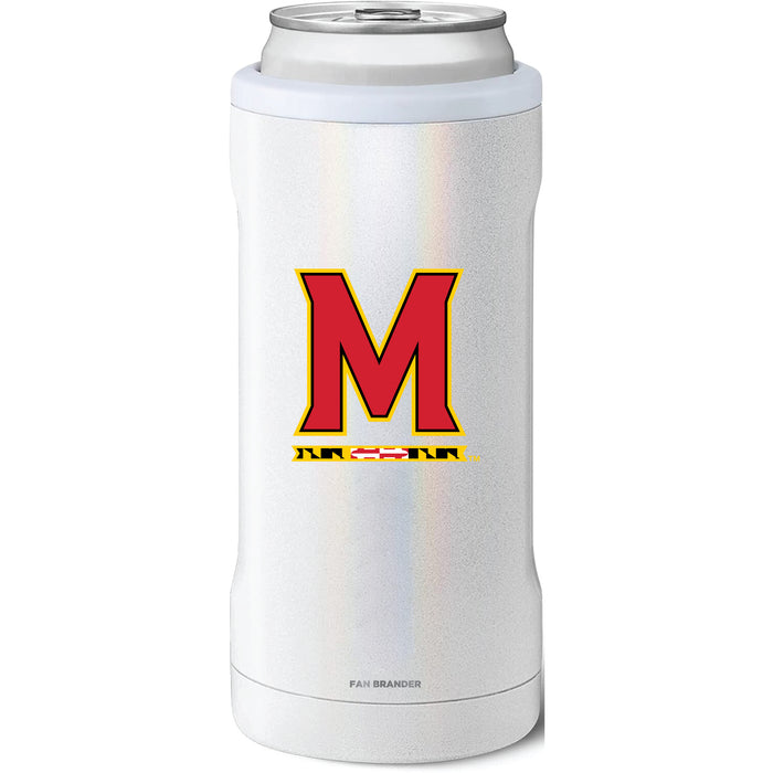 BruMate Slim Insulated Can Cooler with Maryland Terrapins Primary Logo