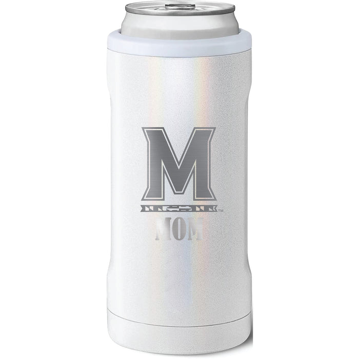 BruMate Slim Insulated Can Cooler with Maryland Terrapins Mom Primary Logo