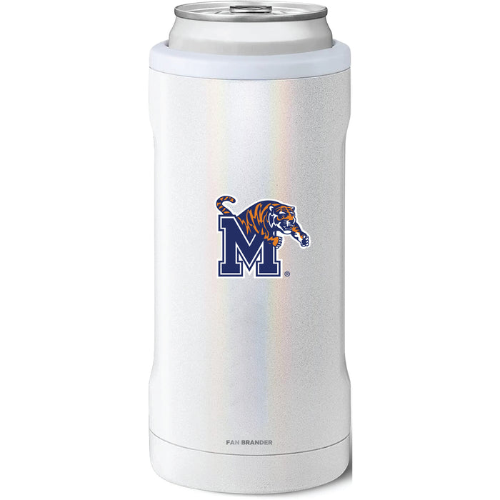 BruMate Slim Insulated Can Cooler with Memphis Tigers Primary Logo