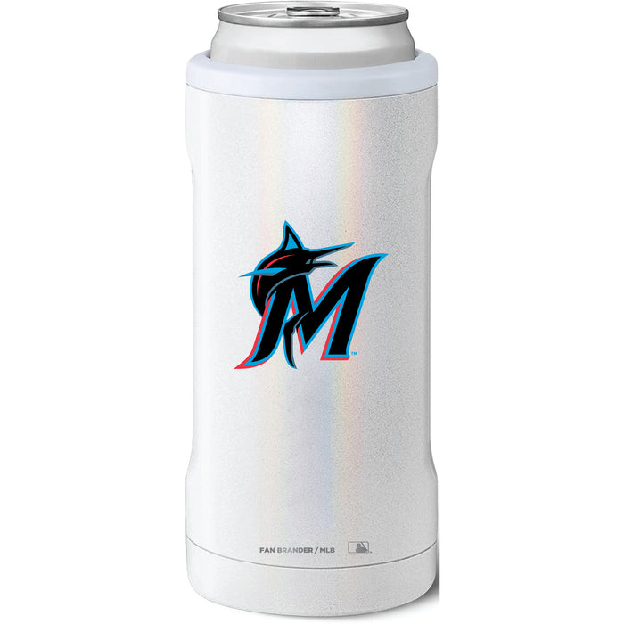 BruMate Slim Insulated Can Cooler with Miami Marlins Secondary Logo