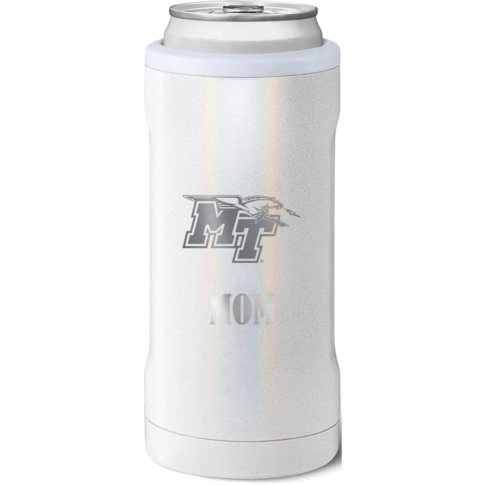BruMate Slim Insulated Can Cooler with Middle Tennessee State Blue Raiders Mom Primary Logo
