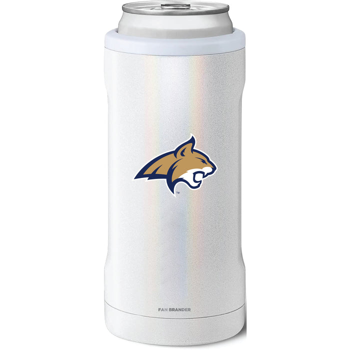 BruMate Slim Insulated Can Cooler with Montana State Bobcats Primary Logo