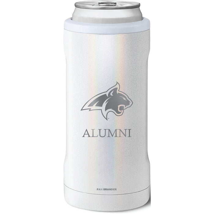 BruMate Slim Insulated Can Cooler with Montana State Bobcats Alumni Primary Logo