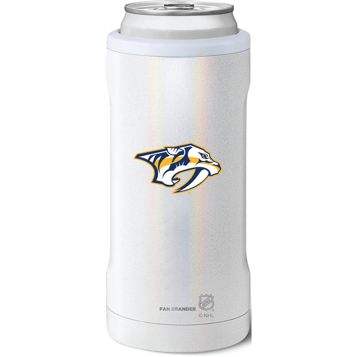 BruMate Slim Insulated Can Cooler with Nashville Predators Primary Logo