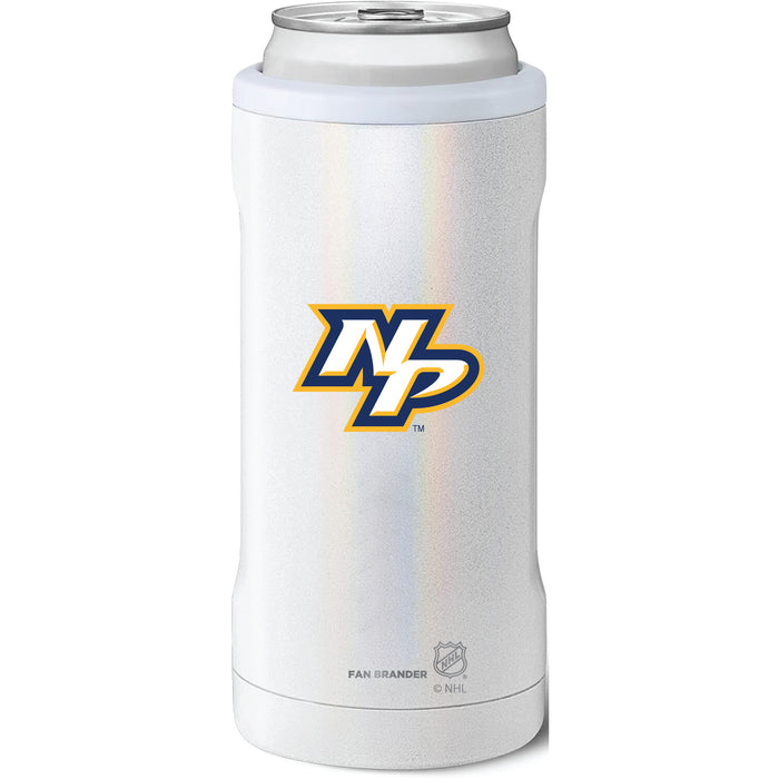 BruMate Slim Insulated Can Cooler with Nashville Predators Secondary Logo