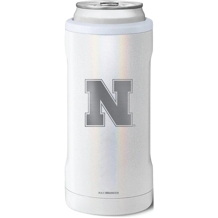 BruMate Slim Insulated Can Cooler with Nebraska Cornhuskers Primary Logo