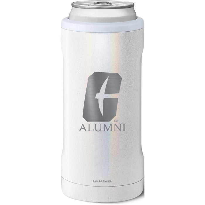 BruMate Slim Insulated Can Cooler with Charlotte 49ers Alumni Primary Logo