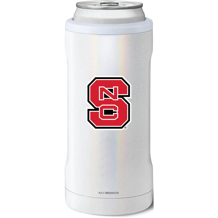 BruMate Slim Insulated Can Cooler with NC State Wolfpack Primary Logo