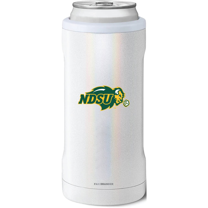 BruMate Slim Insulated Can Cooler with North Dakota State Bison Primary Logo