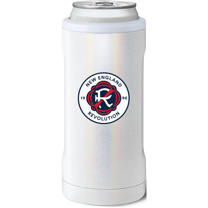 BruMate Slim Insulated Can Cooler with New England Revolution Primary Logo