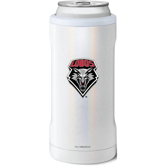 BruMate Slim Insulated Can Cooler with New Mexico Lobos Primary Logo