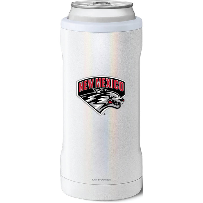 BruMate Slim Insulated Can Cooler with New Mexico Lobos Secondary Logo
