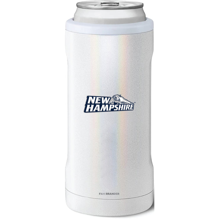 BruMate Slim Insulated Can Cooler with New Hampshire Wildcats Secondary Logo