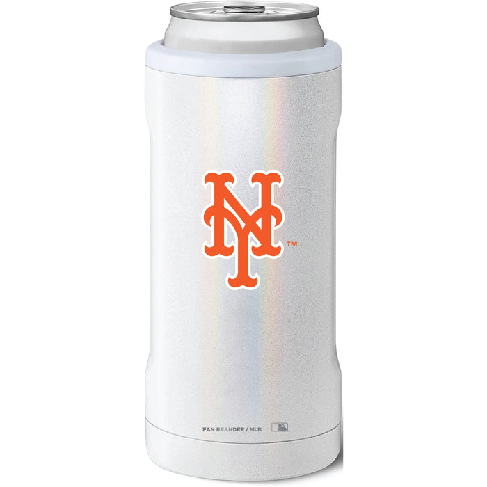 BruMate Slim Insulated Can Cooler with New York Mets Primary Logo