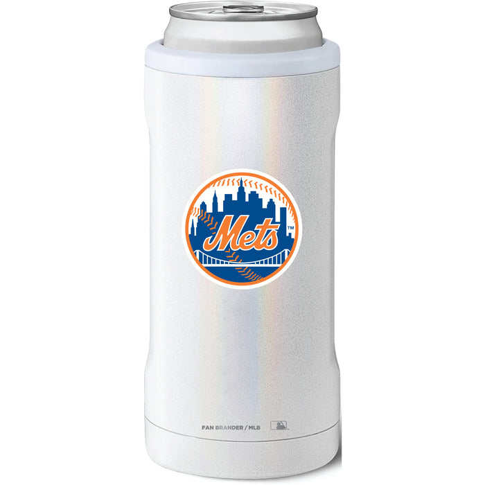 BruMate Slim Insulated Can Cooler with New York Mets Secondary Logo